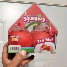 Sunny Days Squeezy Cherries Viral Squish Squishy Jumbo Fidget Toy Red Cherry