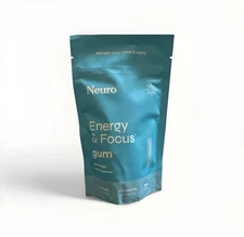 NEW - Big Pack 90 pcs NeuroGum Energy Caffeine Gum Peppermint Flavor