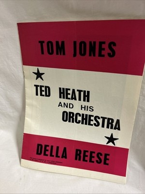TOM JONES 1968 SOUVENIR TOUR BROCHURE TOUR UK TED HEATH DELLA REESE & More