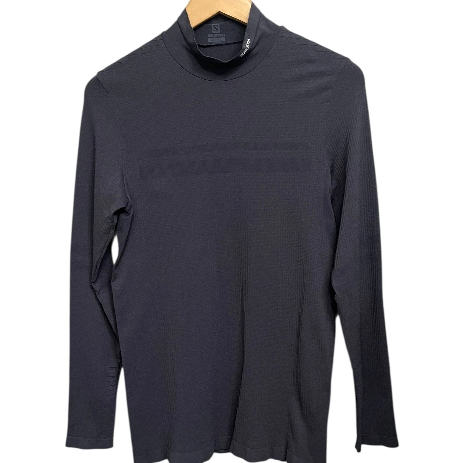Salomon Essential Seamless Warm Long Sleeve Base Layer Gray Women's Size Large