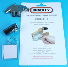 Genuine Bradley Security Hitch Lock for Doublelock Trailer Coupling Head