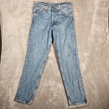 Vintage Levi's 550 Mens Jeans Blue Relaxed Fit Tapered Medium Wash Denim 31X32
