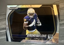 2025 Panini Prizm Silver Black Prospects Extended Jeremiyah Love #189 Cardinals