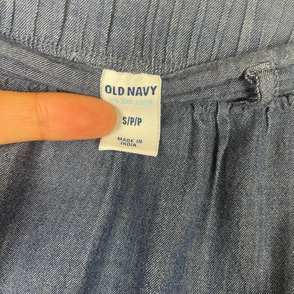 Old Navy Womens Skirt Sz S Denim Western Cottage Cowgirl Coquette Rodeo Boho - Image 2 of 4