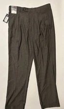 $69 Roundtree & Yorke Mens Dress Pants 36x32 Travel Smart Ultimate Comfort New
