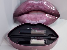 Huda Beauty SET Lip Pencil / Liquid Matte Lipstick SILVERFOX/ Gloss ENCHANTING