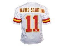 Marquez Valdes-Scantling Autographed Kansas City White Football Jersey JSA