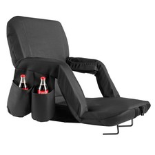 Comfortable Adjustable Stadium Seat with Back Support  Cup Holder