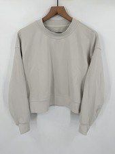 Lululemon Perfectly Oversized Cropped Crew Ribbed Softstreme Sweatshirt Womens 8