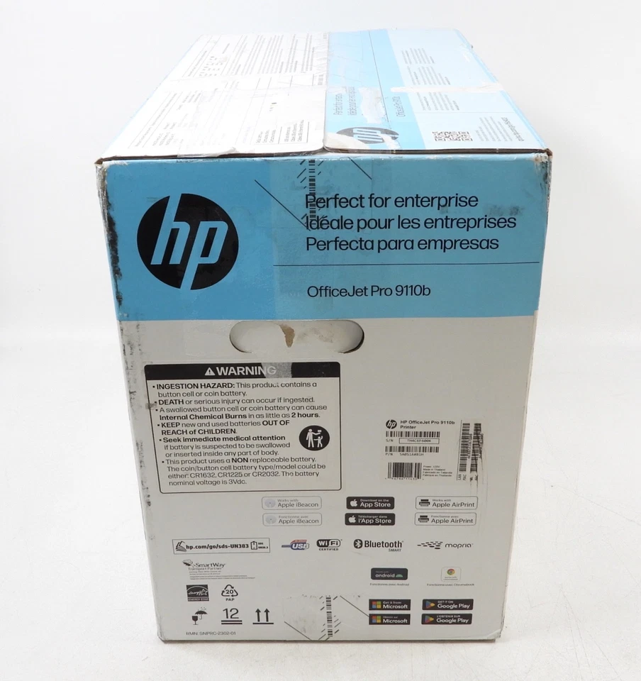 HP OfficeJet Pro 9110b Desktop Wireless Inkjet Printer Color (5A0S1A) - Image 2 of 3