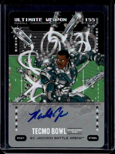 2026 Battle Arena Tecmo Bowl Ultimate Weapon Debut Inspired Battlefoil Auto RCA7