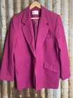 <!--F#f_0-->Size 16 Hot pink Jacket Blazer Coat Wool Blend By Reno Australian Made<!--F/-->