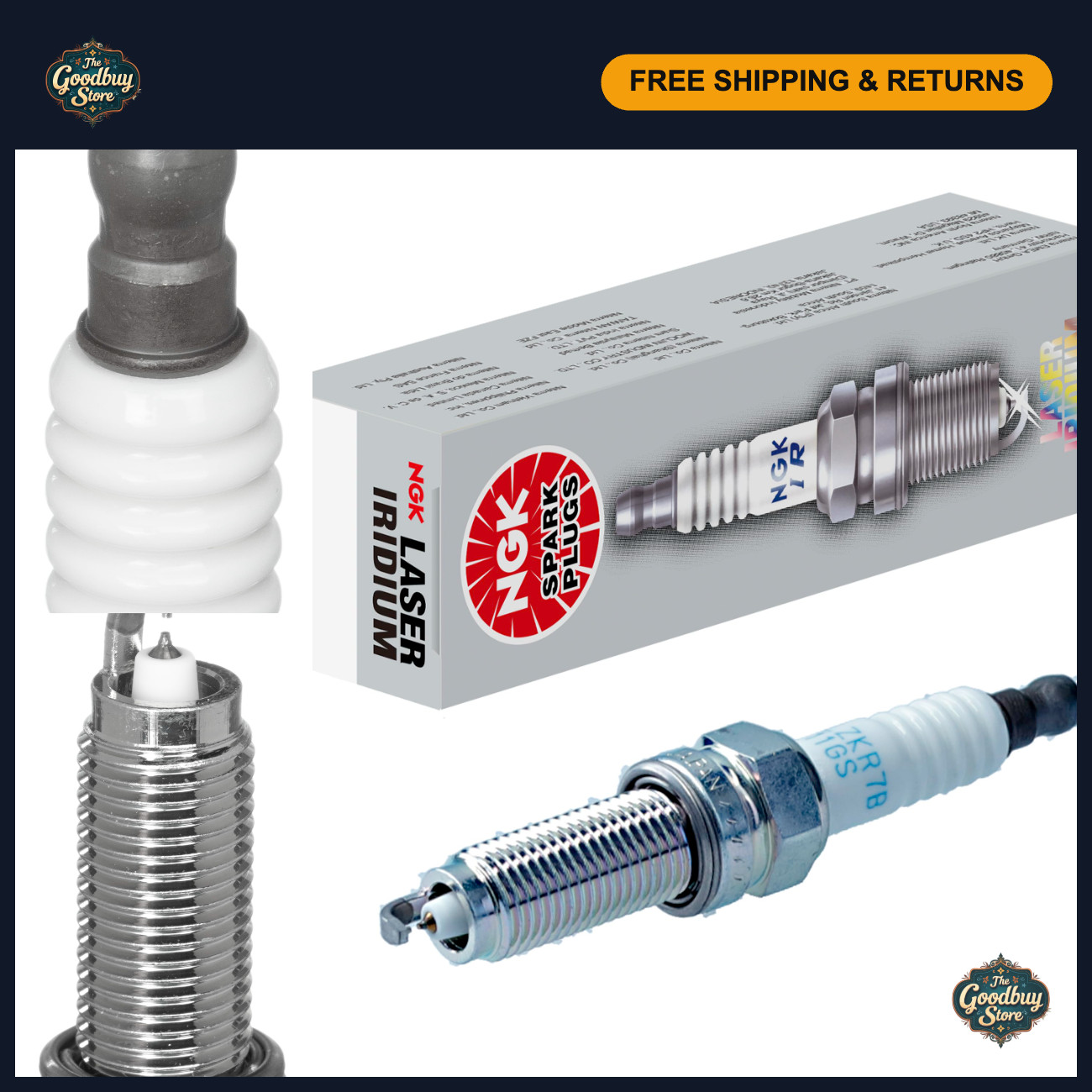 Laser Iridium Spark Plug DILZKR7B11GS for High Performance Engine, Durable  Rel