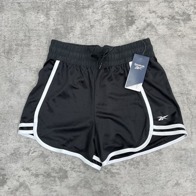 Reebok Damen Laufshorts schwarz Gr. XS Mini Shorts Sommer #BA