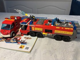 LEGO City 60061 Airport Fire Truck + 60023 Fire Van 95% Complete Bundle KIT