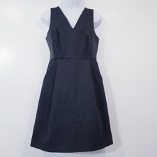 Madewell Gray Stretchy A-Line Dress with Side Pockets Women size 2