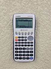 Casio FX-9750GII Graphing Calculator - White Blue Tested/Works