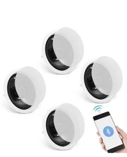 New-VEVOR 4 PCs 6.5'' Bluetooth Ceiling Speakers 150W Flush Mount in-Wall 