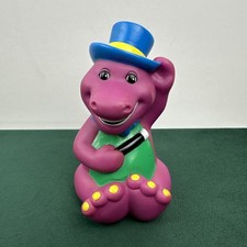Vintage 1993 Barney The Dinosaur 5  Playskool Squeaks Squeaker Bath Tub Toy
