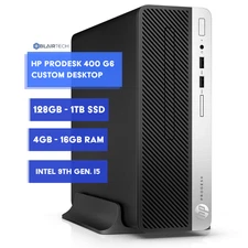 HP Custom Desktop Computer- Intel i5 9th Gen. | 4GB-32GB, 128GB-1TB | Windows 11