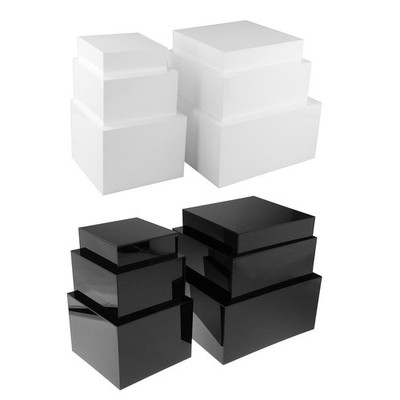 6 Stück Lebensmittelerhöhung Buffeterhöhung mit hohlen Böden Aufbewahrungsbox Acryl Display