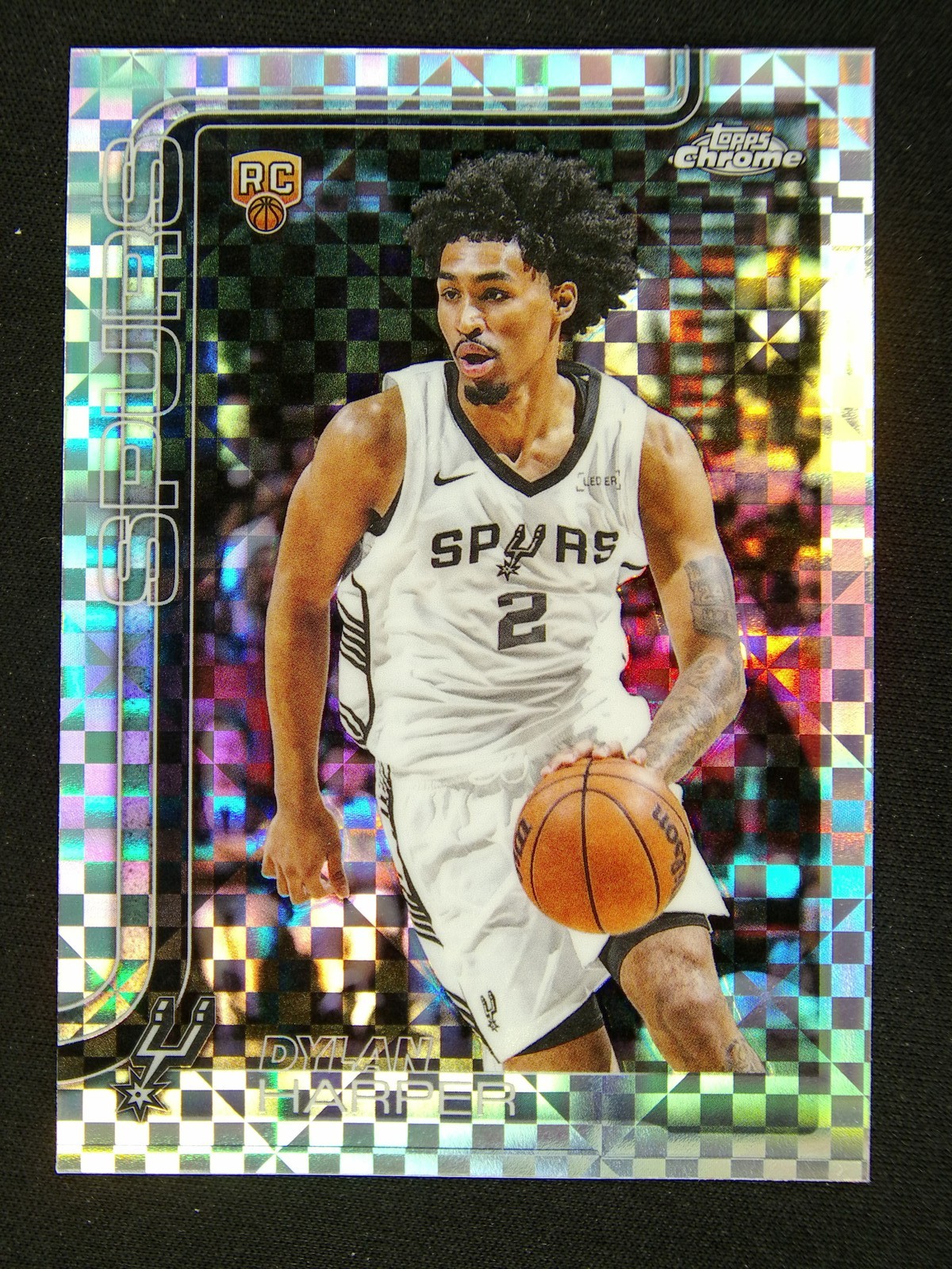 2025-26 Topps Chrome Dylan Harper #252 Spurs RC Rookie X-Fractor