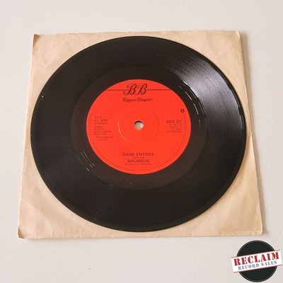 bauhaus - dark entries 7'' vinyl record VG