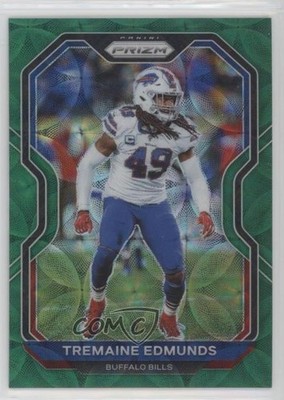2020 Panini Prizm Green Scope Prizm 47/75 Tremaine Edmunds #6 02rn