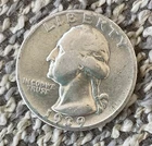 1939 LIBERTY QUARTER DOLLAR SILVER COIN 90% SILVER SPREAD WINGS PERCHED EAGLE