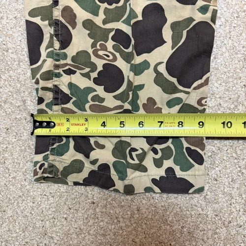 男式复古鸭子迷彩狩猎裤大号棉拉链 32x25 - 第 14 张/共 14 张