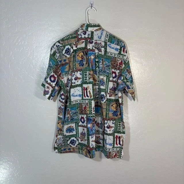 Vintage Reyn Spooner Shirt Mens Large Mele Kalikimaka Hawaiian Christmas 00s - Image 4 of 4