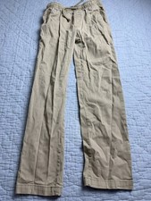 Boys Wonder Nation Pull On Khaki Pants Size Large Elastic Drawstring Waist