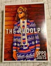 OPPOSUIT The Rudolph Men's Size UK 38 EUR 48 Red White Blue 2pc Suit
