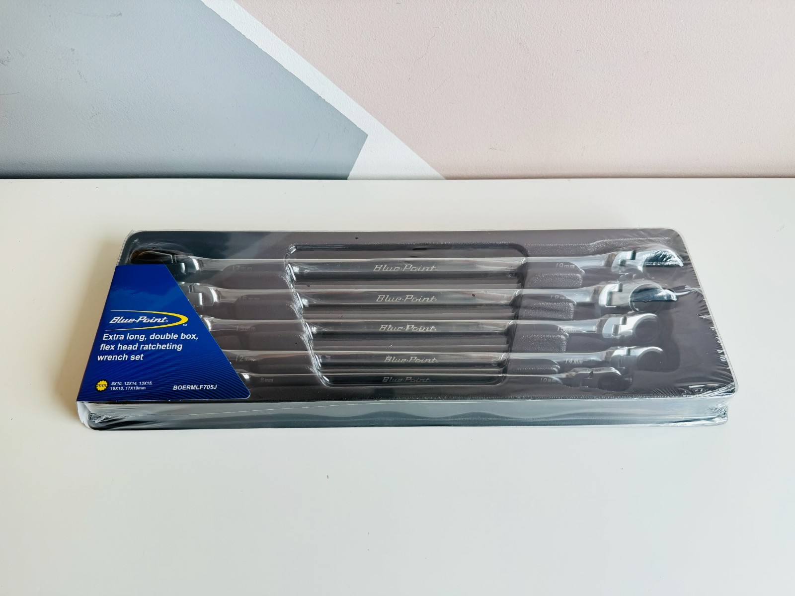 *NEW* Blue-Point 5pc Long Double Box Flex Head Ratcheting Wrench Set ...