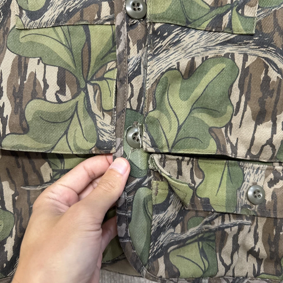 Vintage Mossy Oak Full Foliage Camo Turkey Vest Mens M Hunting Shooting USA Seat - Image 3 of 4