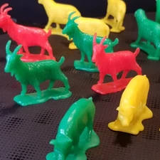 Vintage Tim Mee Toys Plastic Farm Set 27 Pieces #5901, 1970s Animals & Fence