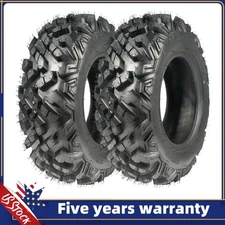 ATV UTV Tires 25x10-12, 2 Pack 6PLY All Terrain Tires for Hardpack, Trail, Sand
