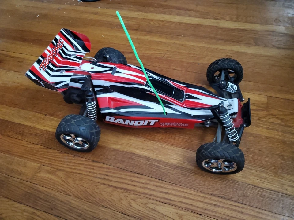 Traxxas Remote-Control Off-Road Car with Racing Stripes - Image 2 of 4