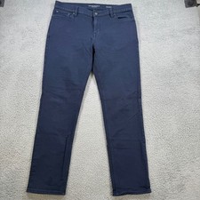 Banana Republic Traveler Slim Fit Navy Blue Chino Pants Mens 35x30