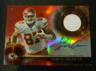 Travis Kelce Patch Auto 2015 Topps RED Platinum Patch Auto 3/5