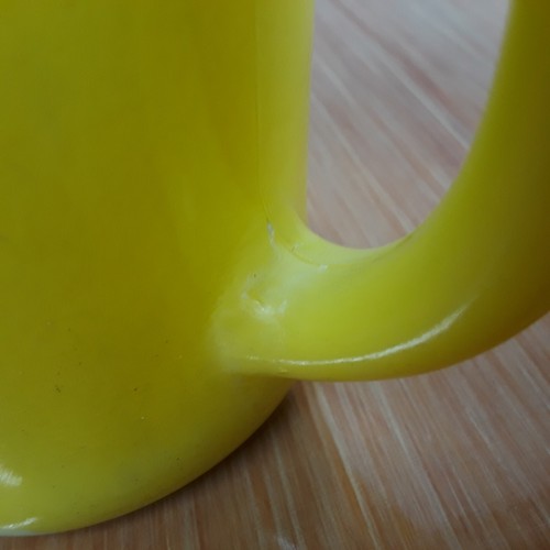 Vintage Fireking D Handle Coffee Mug Yellow #28 - Picture 4 of 13