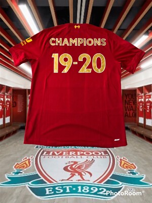 Champions of England Liverpool 2019/20 Medium Shirt Premier League