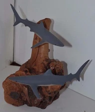 Vintage John Perry Sculpture Figure Fish Shark 