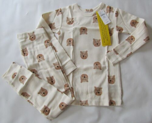 GAP Organically Grown Cotton Brennan Bear Long Sleeve Pajamas - Toddler Size 5T