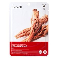 Ricocell Nature Recovery Red Ginseng Mask Pack 23g 10EA Firming, Nourishing Skin