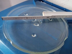 Mikrowellenteller ,28cm Drehteller Mikrowelle Teller Universalteller Glasteller