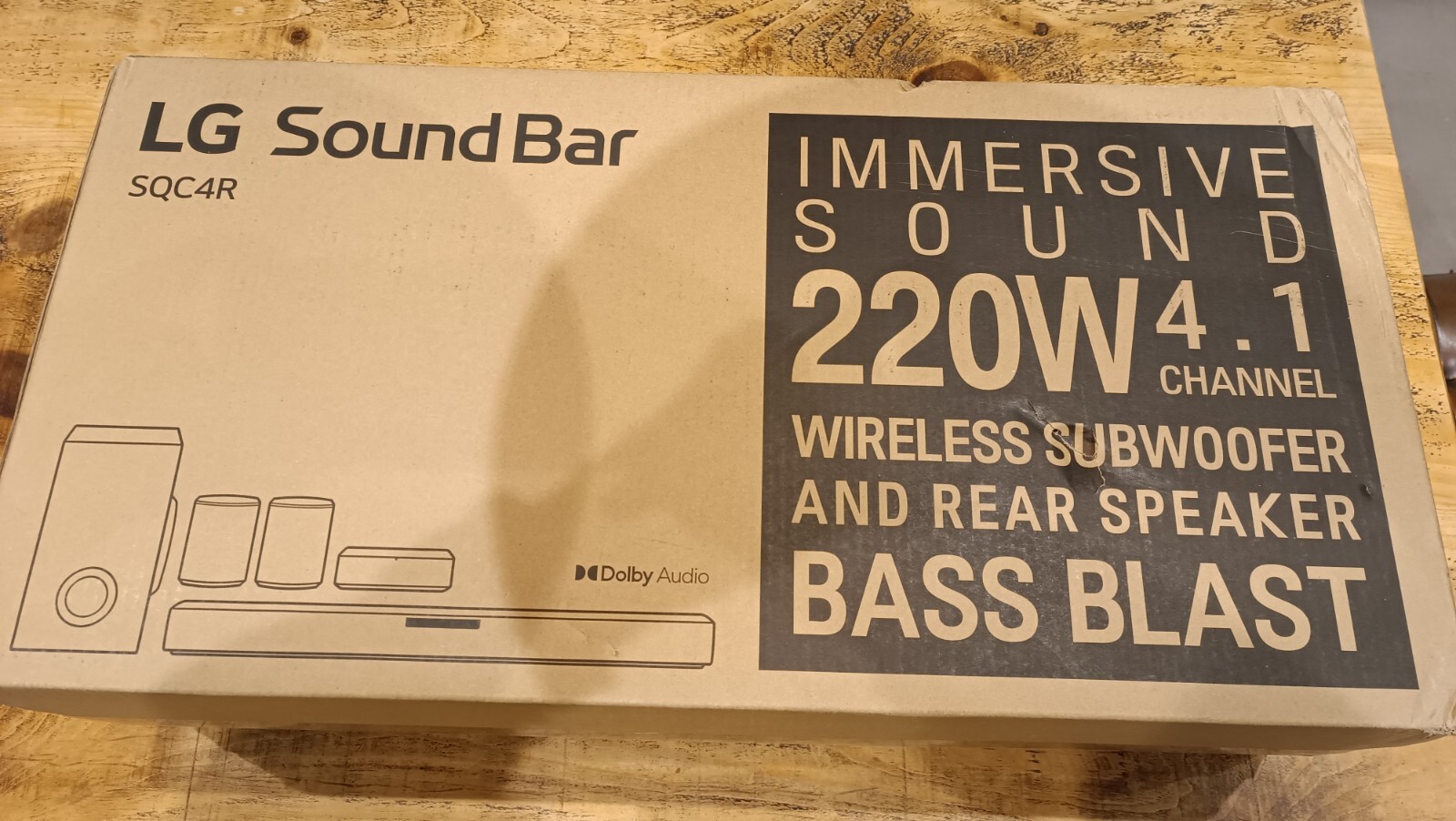 LG SQC4R Soundbar with Wireless subwoofer eBay