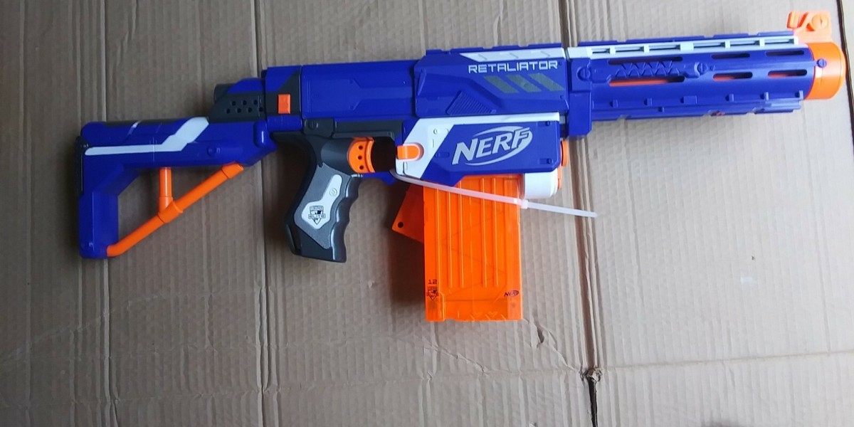NERF N-Strike Elite Retaliator Dart Blaster Gun With Extra Chamber