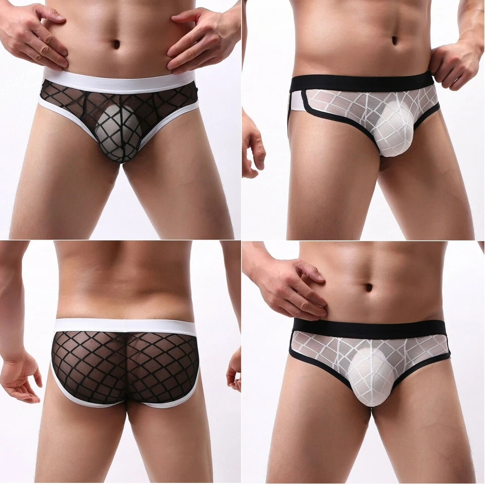 MCT Fine SEXY Herren SLIP BOXER RIO TRANSPARENTES FEIN NETZ in SCHWARZ in S-2XL - Bild 3 von 4