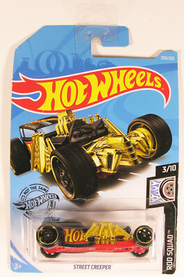 MINT ON CARD HOT WHEELS STREET CREEPER 2019 SUPER TREASURE HUNT ROD SQUAD BPH